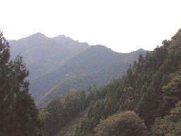 志賀坂峠への車道からの諏訪山