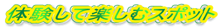 体験して楽しむスポット