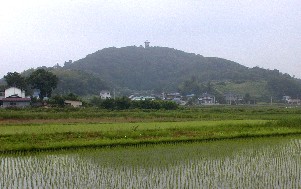 東側からみた二ノ宮山